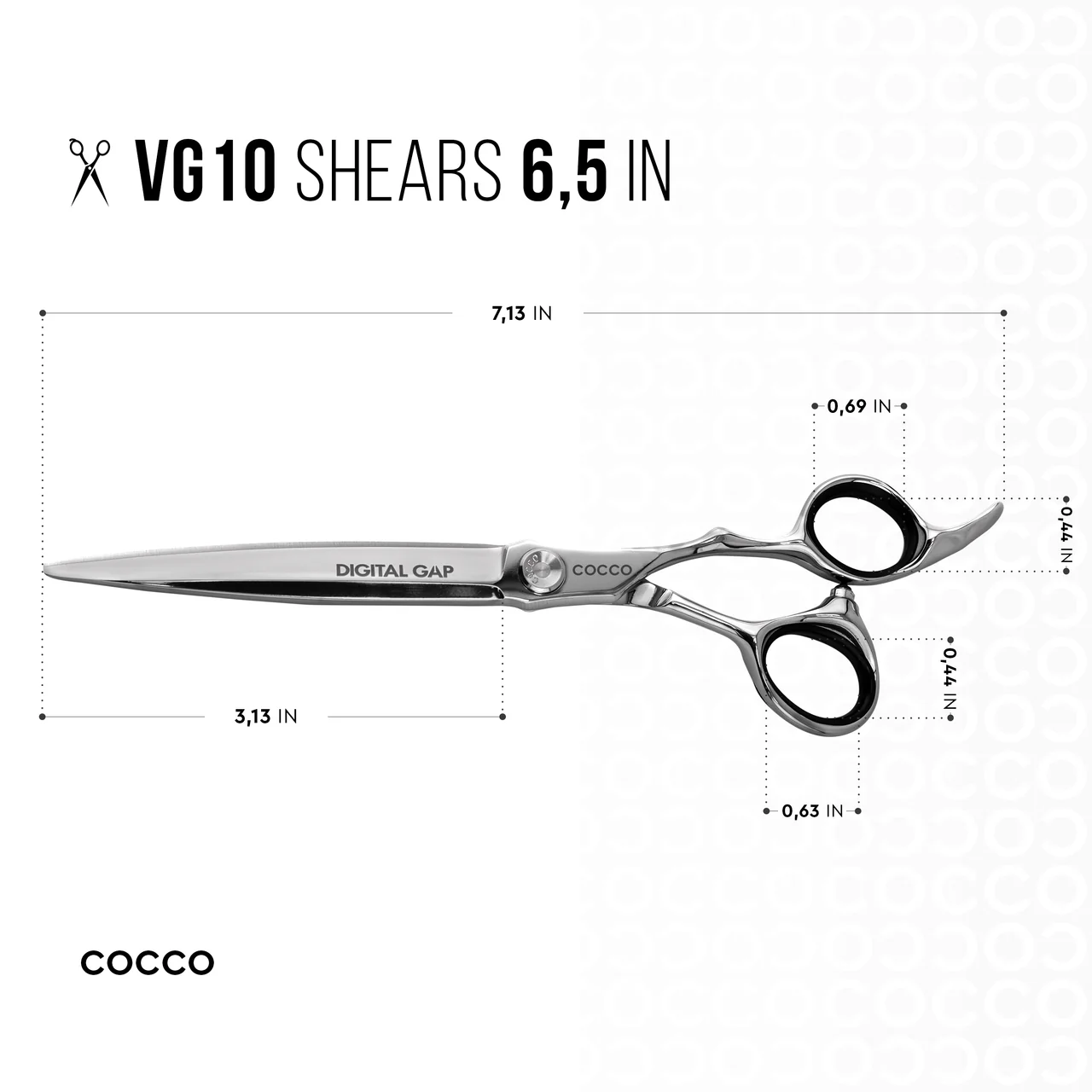 Class - VG10 Blunt and Including 6" 29 Tooth Thinning Shear Set - Select Size - Image 6