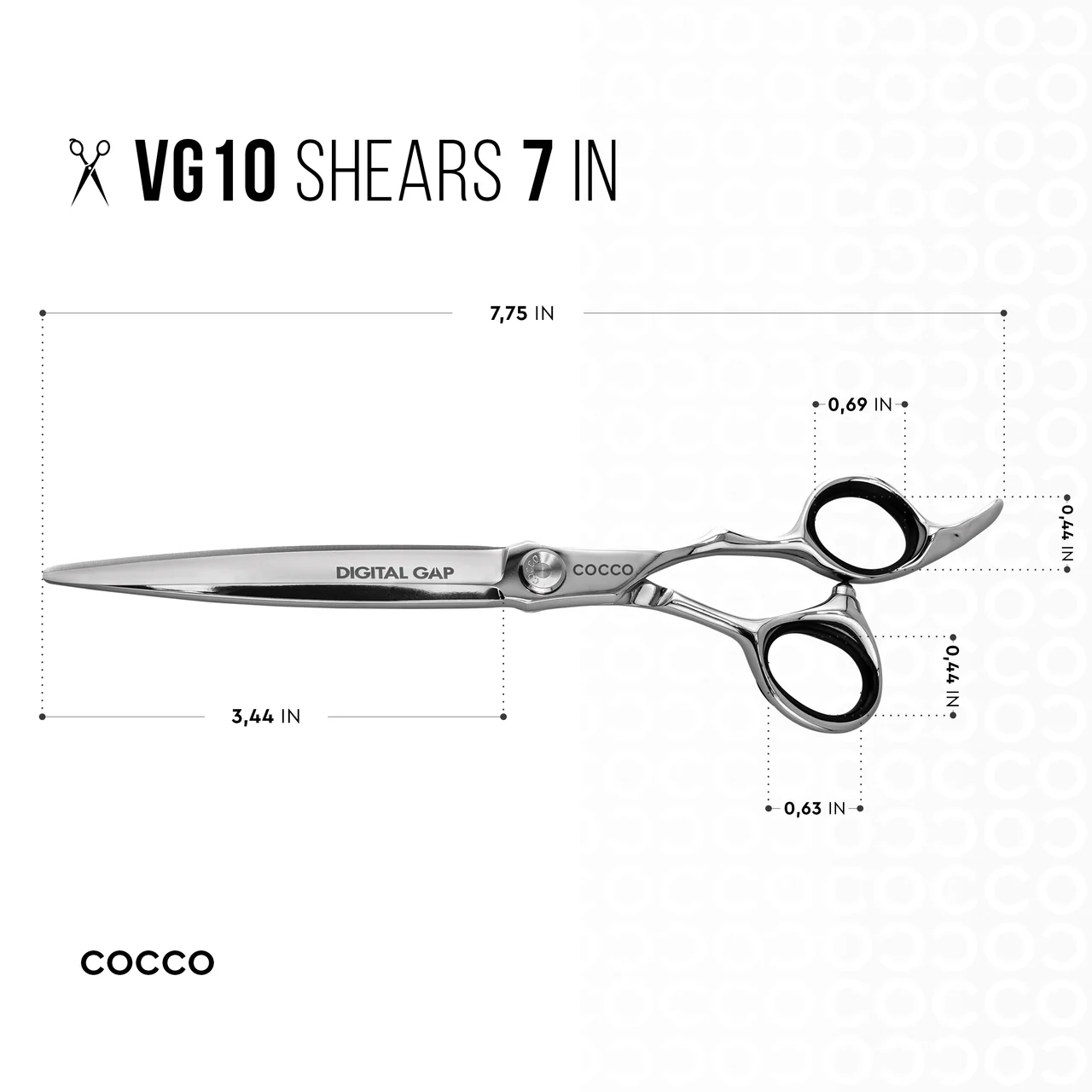 Class - VG10 Blunt and Including 6" 29 Tooth Thinning Shear Set - Select Size - Image 7