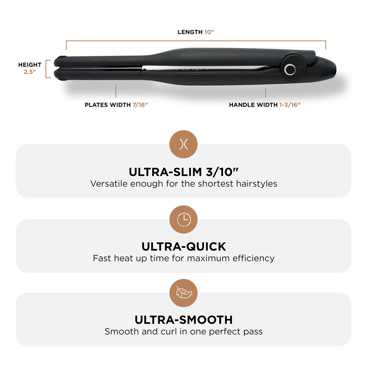 Cocco Stiletto 3/10" Domed Flat Iron - Image 4