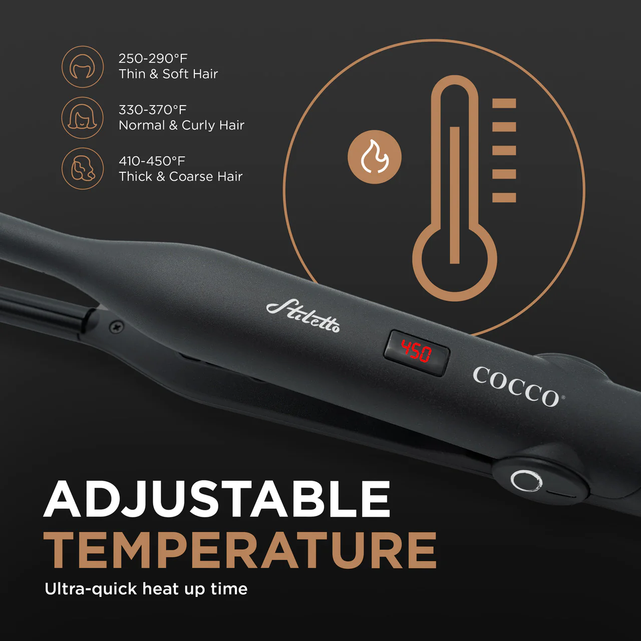 Cocco Stiletto 3/10" Domed Flat Iron - Image 6