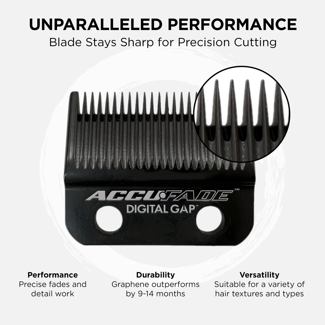 Digital Gap™ Accufade Graphene Fade Clipper Blade - Image 5