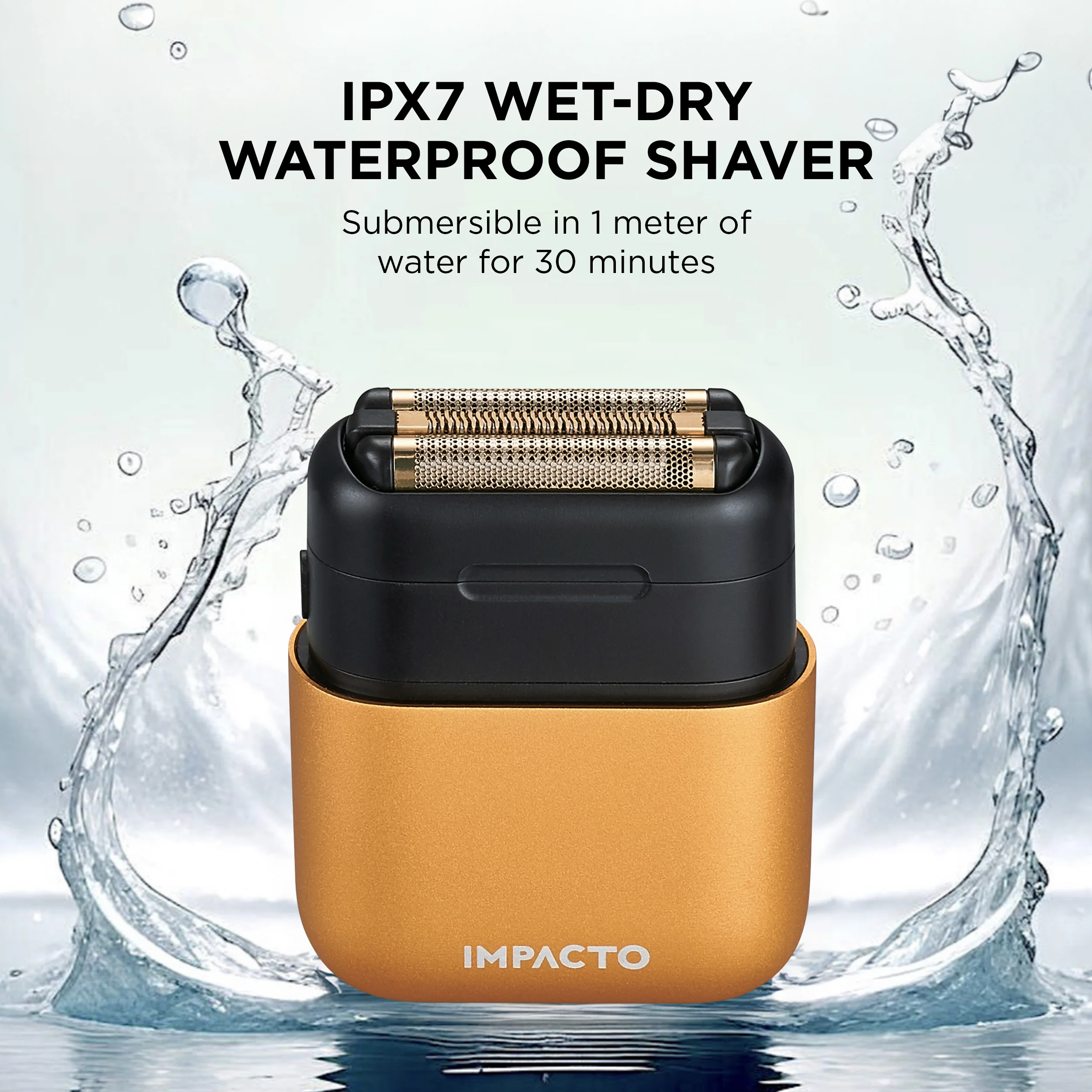Impacto Micro Wet-Dry Shaver (Gold) - Image 6